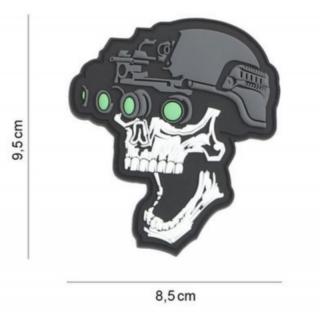 Patch Skull Night Vision 3D Rubber Patch